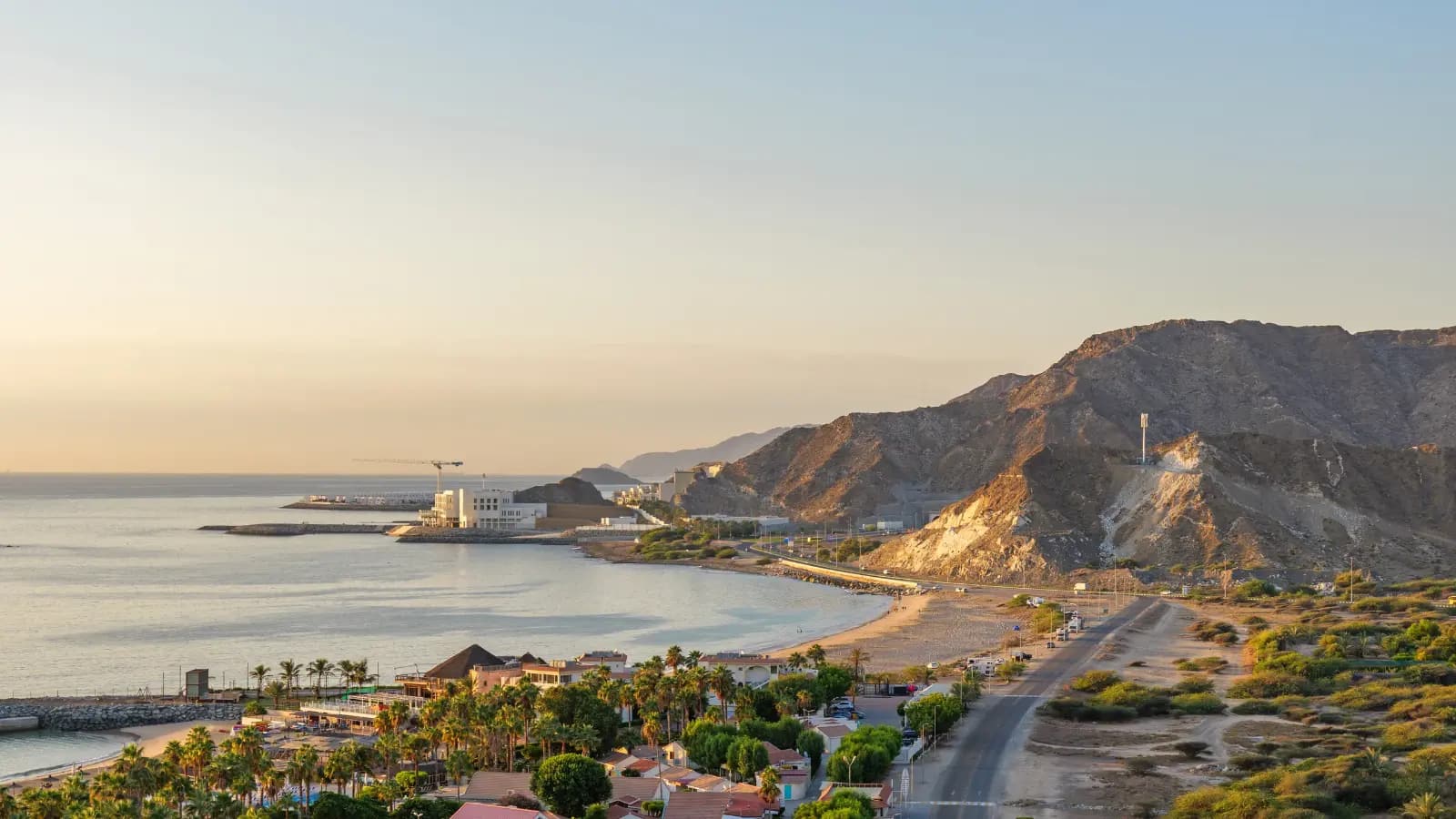 Fujairah city view in United Arab Emirates