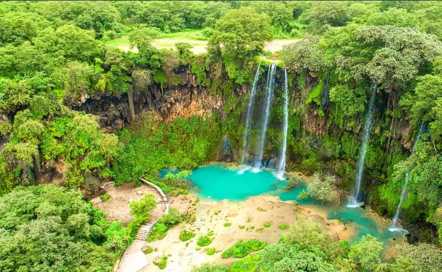Ayn Athum Waterfall in Salalah