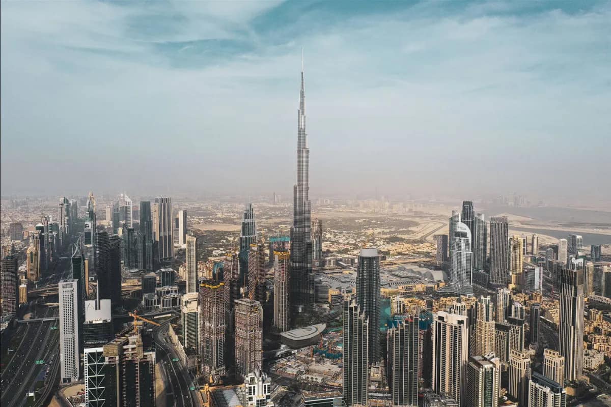 Burj Khalifa landmark in Dubai, United Arab Emirates