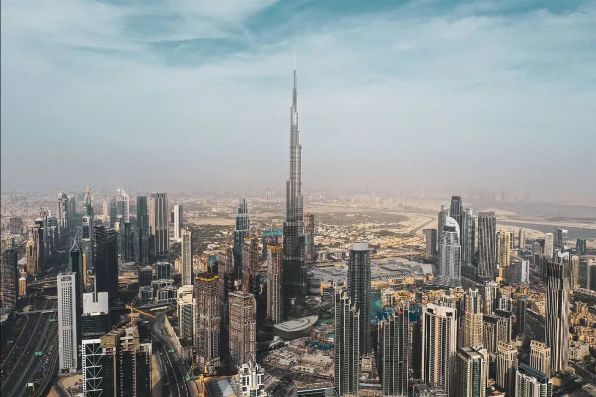 Burj Khalifa landmark in Dubai, United Arab Emirates