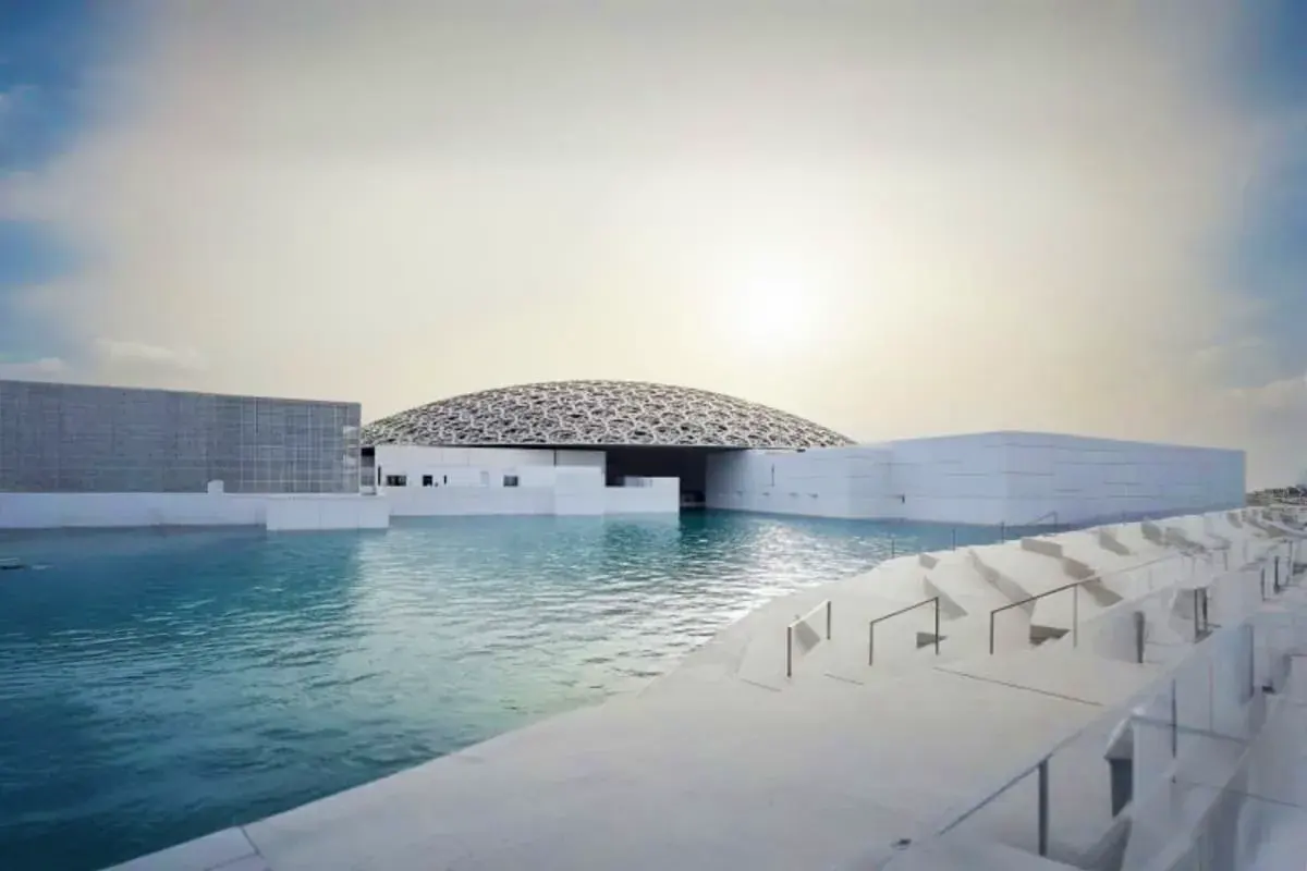 Louvre Abu Dhabi museum in Abu Dhabi, United Arab Emirates
