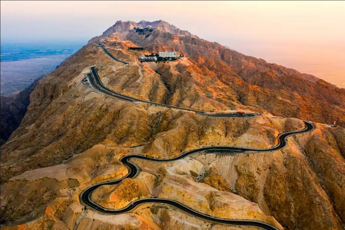 Jebel Hafeet mountain in Al Ain, United Arab Emirates