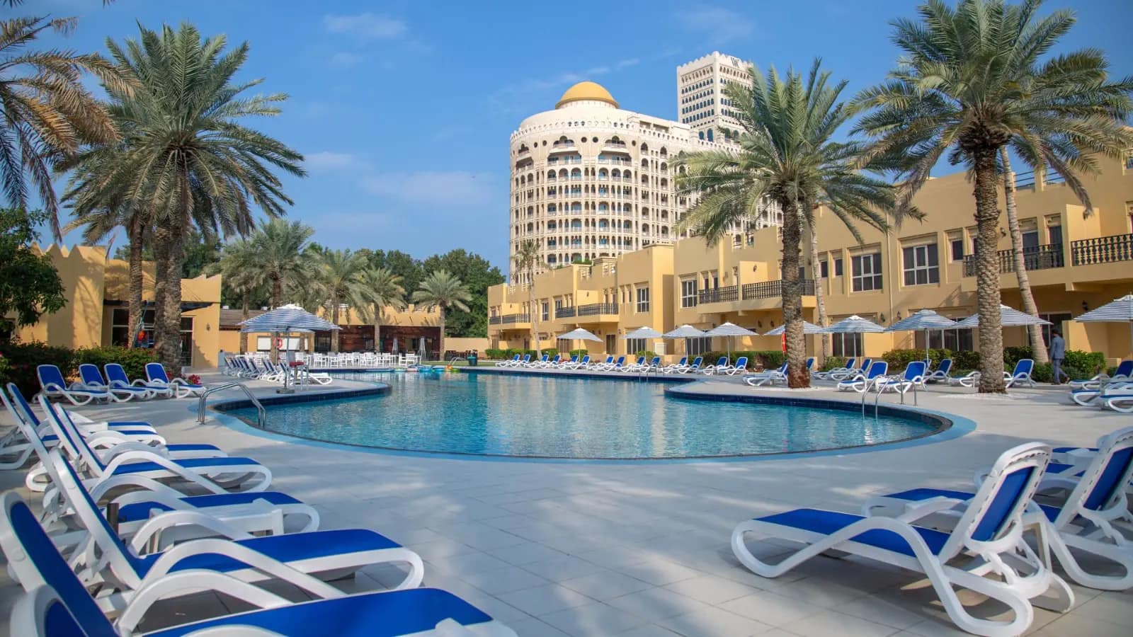 Al Hamra Village resort area in Ras Al Khaimah, United Arab Emirates